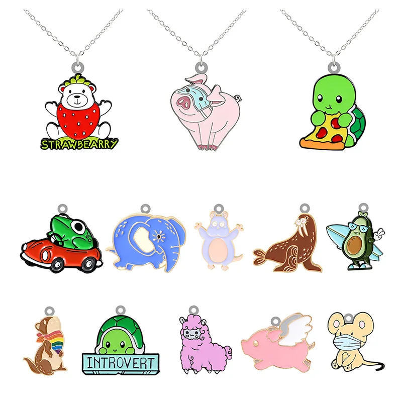 TAFREE Pig and Dog Variety Animal Pattern Jewelry Long Chain Necklace Epoxy Resin Design Tiny Pendant Necklace Jewelry Girl
TAFREE Pig and Dog Variety Animal Pattern Jewelry Long Chain Necklace Epoxy Resin Design Tiny Pendant Necklace Jewelry Girl