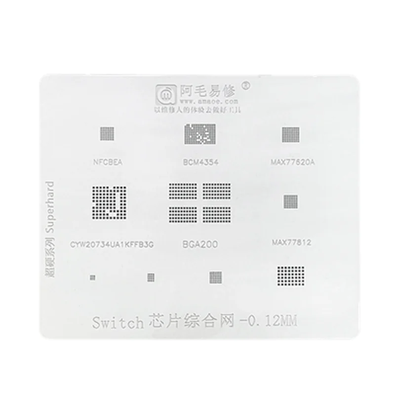 Трафарет Amaoe BGA для реболлинга шаблон игрового плеера переключатель IC BGA200 NFCBEA BCM4354