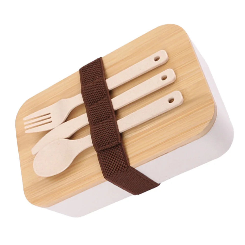 1 Set Square Students Bento Box with Tableware Portable Food Container
1 Set Square Students Bento Box with Tableware Portable Food Container