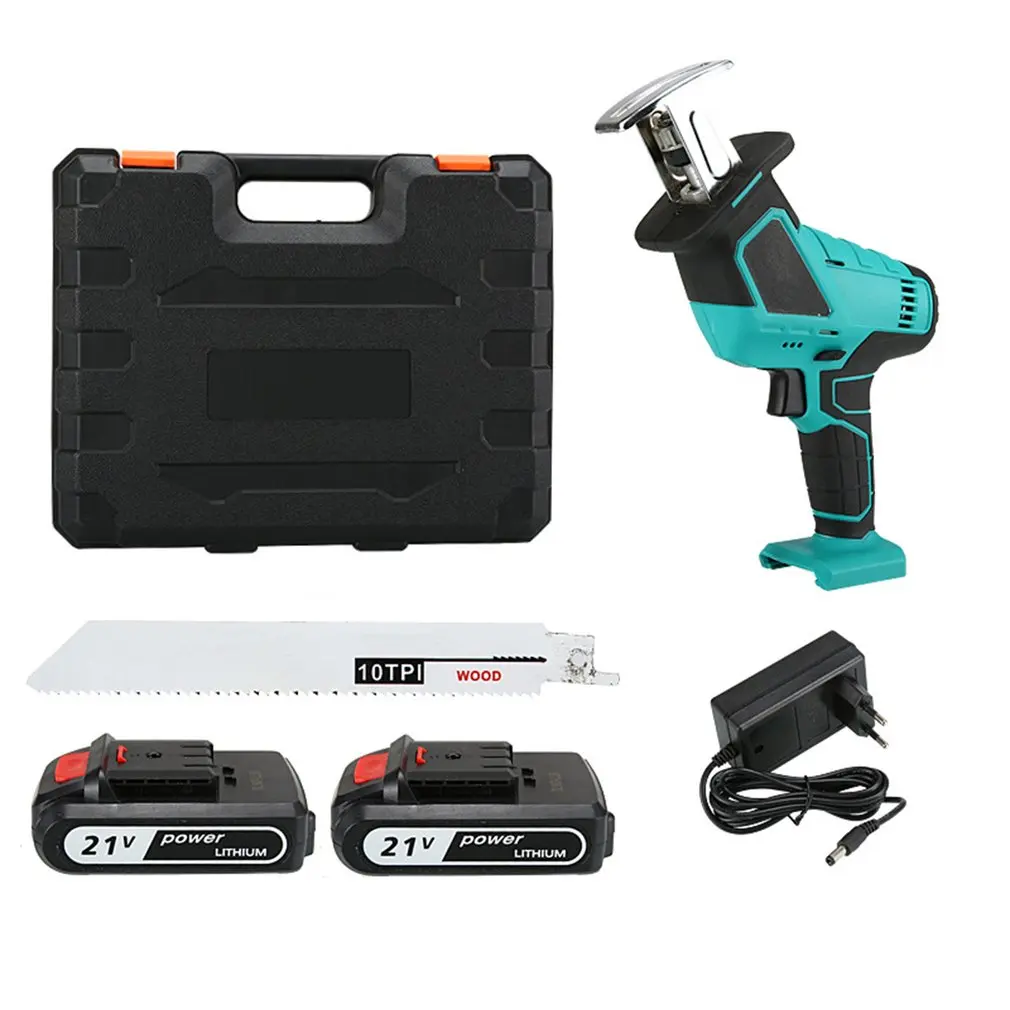 21V Portable Cordless Reciprocating Saw Adjustable Speed Electric Saw Saber Saw For Wood Metal Cutting Sabre Saw
21V Portable Cordless Reciprocating Saw Adjustable Speed Electric Saw Saber Saw For Wood Metal Cutting Sabre Saw