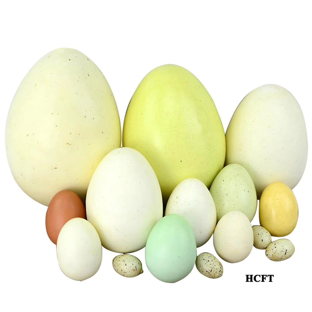 

artificial bird eggs baby kids children toys simulation fake dinosaur ostrich goose duck chicken quail pigeon eggs model props