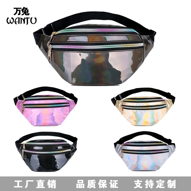 2021 Fashion Ladies Color Laser Multifunctional PU Ladies Waist Bag Men's and Women's Personality Messenger Bag
2021 Fashion Ladies Color Laser Multifunctional PU Ladies Waist Bag Men's and Women's Personality Messenger Bag