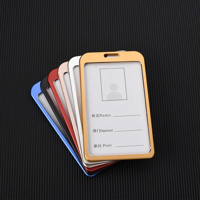 1PC Aluminum Alloy Work Name Card Holders Business Work Card ID Badge Lanyard Holder Metal ID Business Case Fashion Card Cover
1PC Aluminum Alloy Work Name Card Holders Business Work Card ID Badge Lanyard Holder Metal ID Business Case Fashion Card Cover