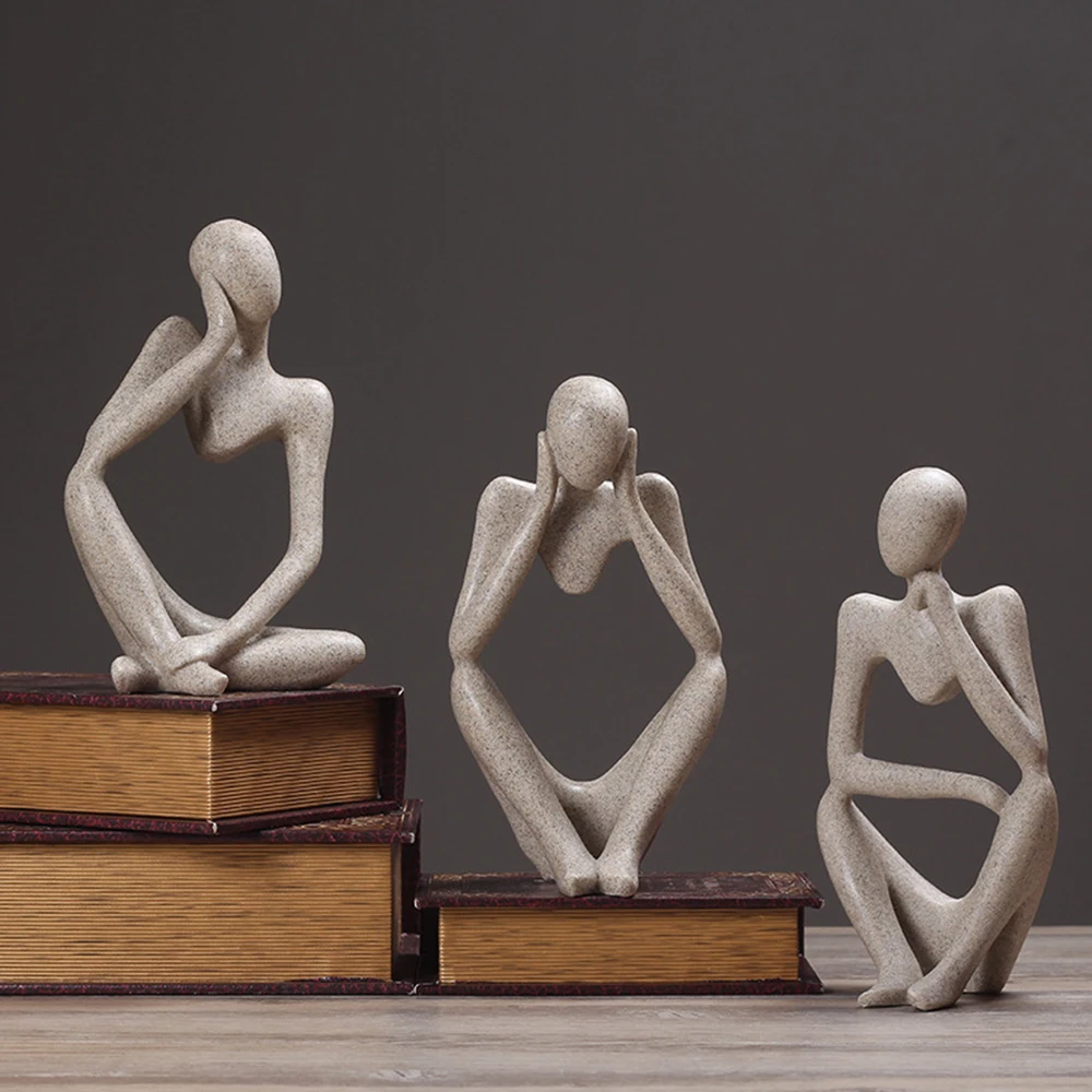Nordic Abstract Thinker Statue Resin Figurine Office Home Decoration Desktop Decor Handmade Crafts Sculpture Modern Art
Nordic Abstract Thinker Statue Resin Figurine Office Home Decoration Desktop Decor Handmade Crafts Sculpture Modern Art