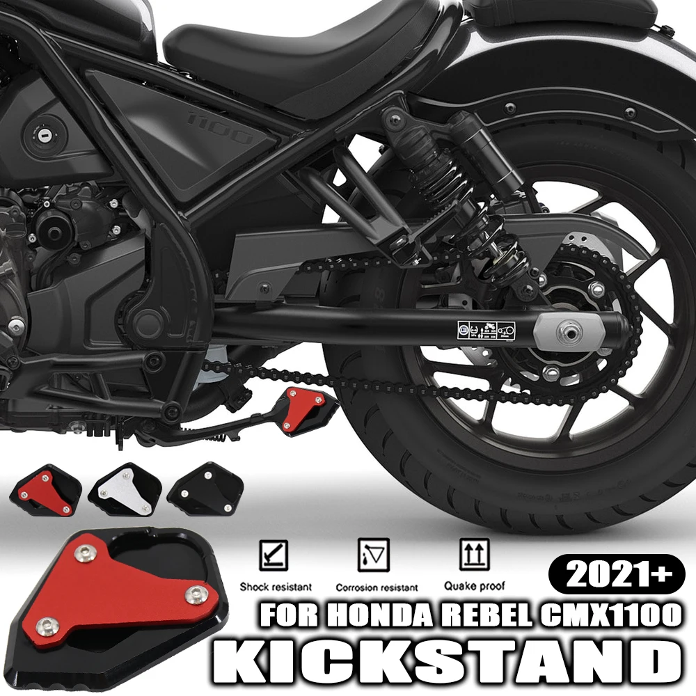 New Motorcycle Accessories Kickstand Foot Side Stand Extension Pad Support Plate For Honda REBEL CMX1100 CM 1100 REBEL 2021-
New Motorcycle Accessories Kickstand Foot Side Stand Extension Pad Support Plate For Honda REBEL CMX1100 CM 1100 REBEL 2021-