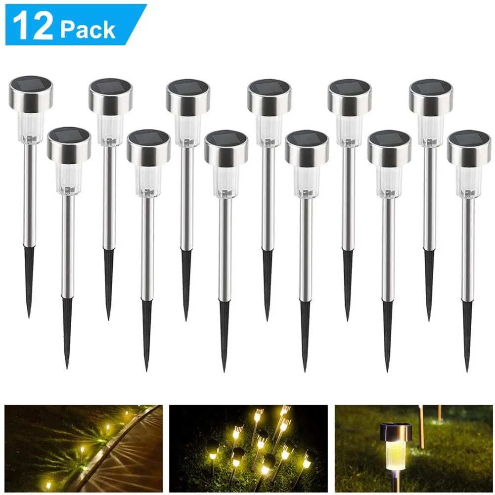 12Pcs Solar Garden Light Outdoor Solar Power Waterpoof Landscape Decoration Lighting Garden Pathway Light For Lawn/Patio/Yard/Wa
12Pcs Solar Garden Light Outdoor Solar Power Waterpoof Landscape Decoration Lighting Garden Pathway Light For Lawn/Patio/Yard/Wa