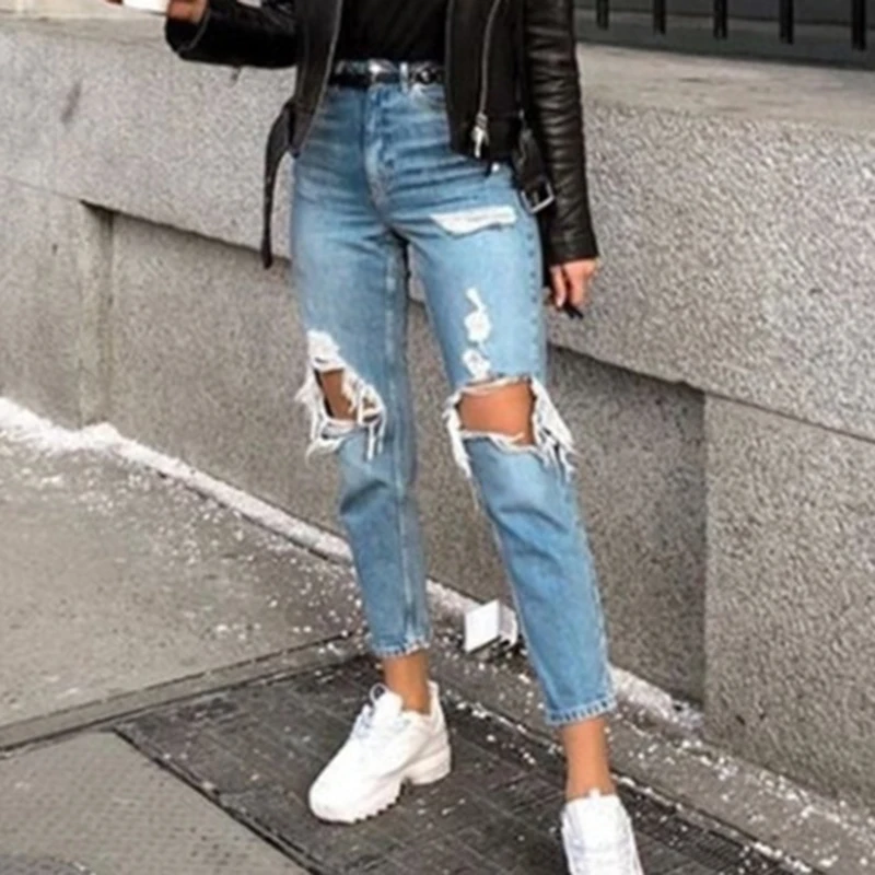 New women pants spring summer and autumn women denim jeans hip hop hole ruined fashion casual jeans dropship
New women pants spring summer and autumn women denim jeans hip hop hole ruined fashion casual jeans dropship