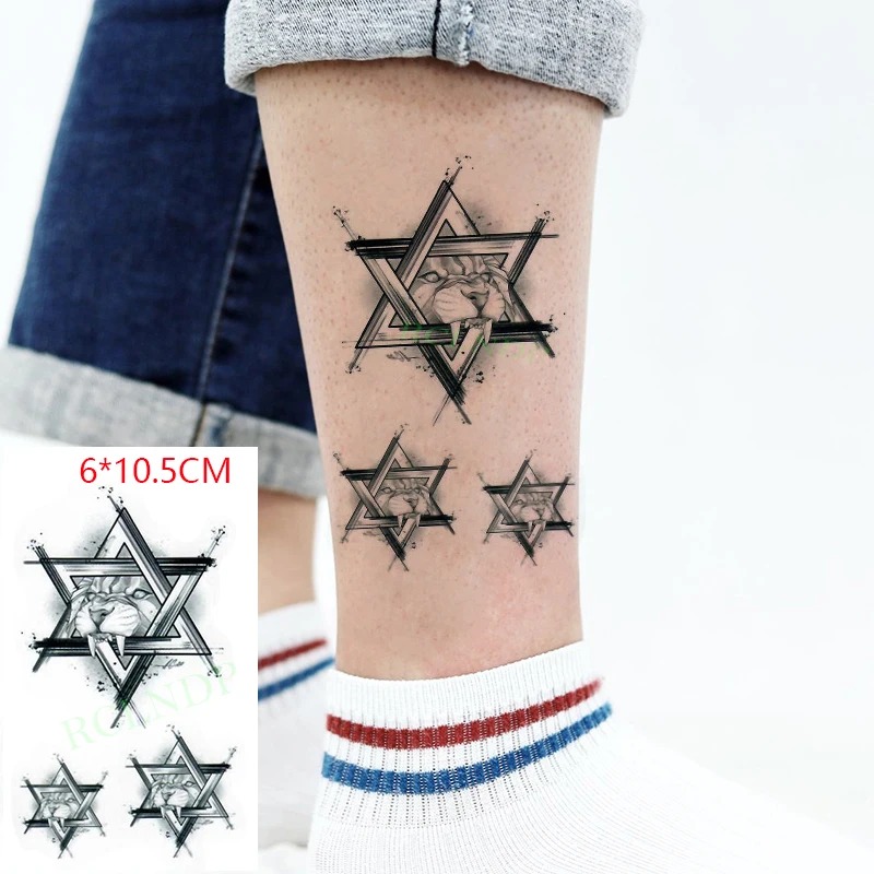 Waterproof Temporary Tattoo Sticker ins Five-pointed star tiger Body Art Flash Tatto Fake Tatoo for Women Men
Waterproof Temporary Tattoo Sticker ins Five-pointed star tiger Body Art Flash Tatto Fake Tatoo for Women Men