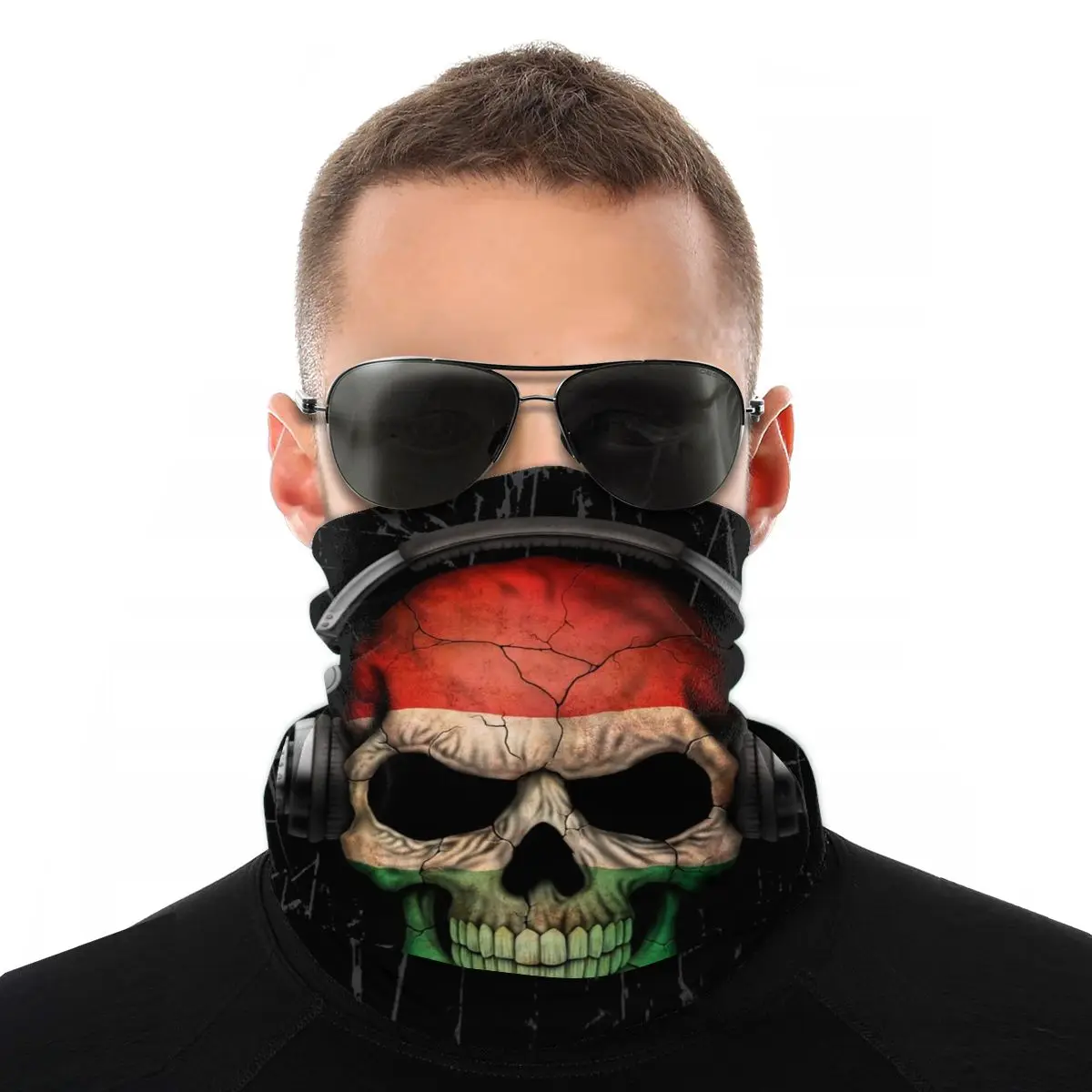 Dj Skull With Hungarian Flag Scarf Half Face Mask Unisex Fashion Tube Mask Tubular Bandanas Versatility Headwear Outdoor Hiking
Dj Skull With Hungarian Flag Scarf Half Face Mask Unisex Fashion Tube Mask Tubular Bandanas Versatility Headwear Outdoor Hiking