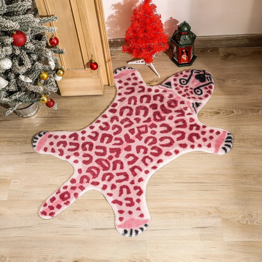 Pink Imitation Leopard Pattern Rug Faux Skin Leather NonSlip Antiskid Mat Washable Animal Print Carpet for Bedroom Living Room
Pink Imitation Leopard Pattern Rug Faux Skin Leather NonSlip Antiskid Mat Washable Animal Print Carpet for Bedroom Living Room