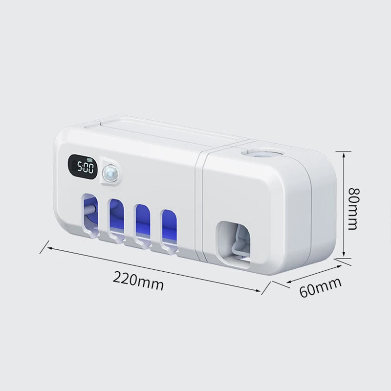 Electric Toothbrush Holder Sanitizer Cleaner Set UV Toothbrush Storage Rack Automatic Toothpaste Dispenser Bathroom Accessories
Electric Toothbrush Holder Sanitizer Cleaner Set UV Toothbrush Storage Rack Automatic Toothpaste Dispenser Bathroom Accessories