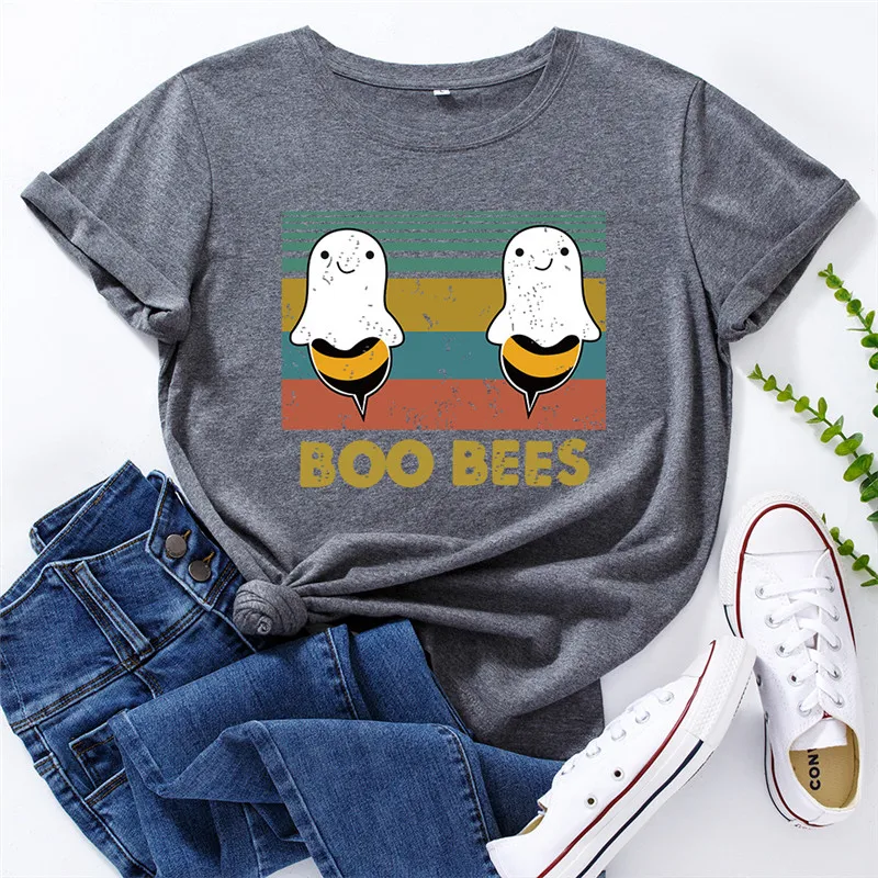 Plus Size Women T Shirt Lovely BOO BEES Printed Shirts O Neck Short Sleeve Tees Summer T-Shirt Women TShirt Tops
Plus Size Women T Shirt Lovely BOO BEES Printed Shirts O Neck Short Sleeve Tees Summer T-Shirt Women TShirt Tops