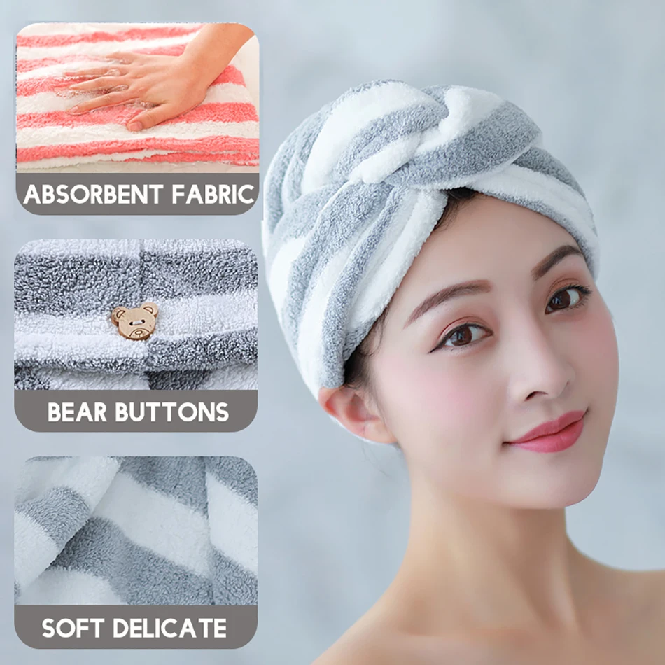 Multicolor Striped Towels Women Bathroom Shower Dry Hair Towel Quick Drying Microfiber Towel Household Daily Necessities
Multicolor Striped Towels Women Bathroom Shower Dry Hair Towel Quick Drying Microfiber Towel Household Daily Necessities