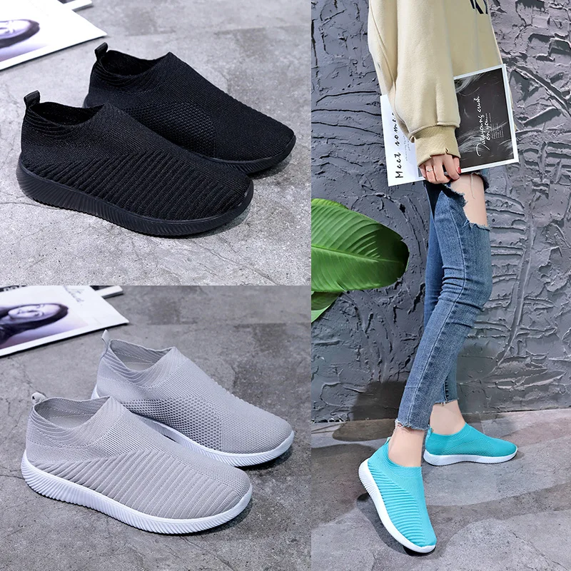 2021 Women Solid Weave Knitted Mesh Shoes Famale Breathable Sneakers Vulcanize Fashion Casual Sport Outdoor Chaussures Plates
2021 Women Solid Weave Knitted Mesh Shoes Famale Breathable Sneakers Vulcanize Fashion Casual Sport Outdoor Chaussures Plates
