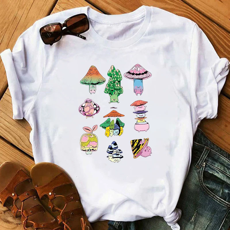 Harajuku Mushroom Lovely print women Fashion casual unisex women funny kawaii New summer 2021 graphic tee top Female Clothes
Harajuku Mushroom Lovely print women Fashion casual unisex women funny kawaii New summer 2021 graphic tee top Female Clothes