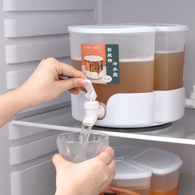 3 In 1 5.2L Beverage Drinking Dispenser Rotating Detachable Water Liquid Container Fridge Cold Kettle Fruit Juice Maker Bar Tool
3 In 1 5.2L Beverage Drinking Dispenser Rotating Detachable Water Liquid Container Fridge Cold Kettle Fruit Juice Maker Bar Tool
