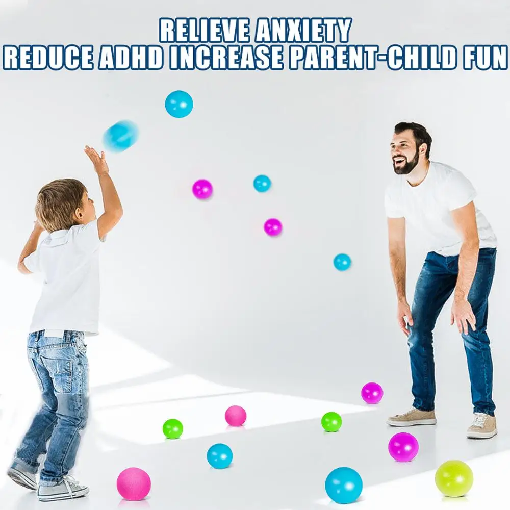 Stick Wall Ball Stress Relief Toys Sticky Squash Ball Globbles Decompression toy Sticky Target Ball Catch Throw Ball kids Toys
Stick Wall Ball Stress Relief Toys Sticky Squash Ball Globbles Decompression toy Sticky Target Ball Catch Throw Ball kids Toys
