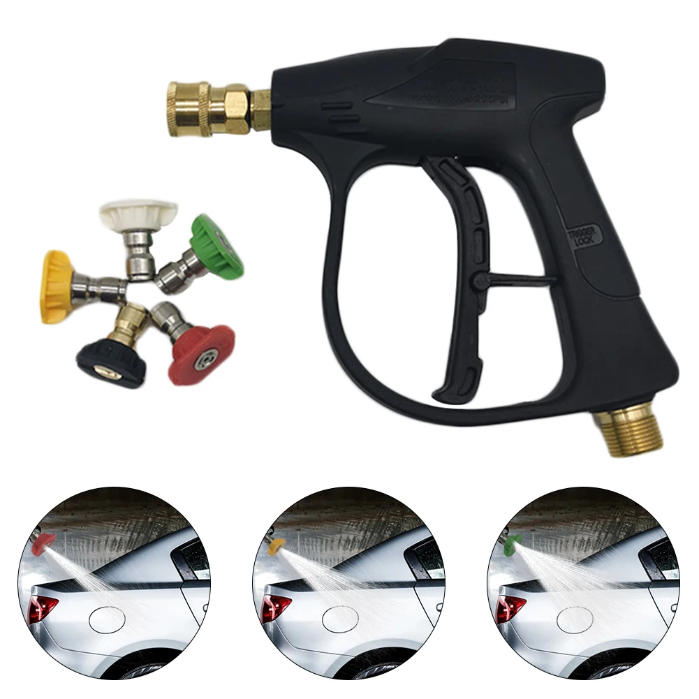Car High Pressure Water Gun Cleaner Washer Soap Foam Spray Sprayer with 5 Nozzles Quick Release Auto Accessories Socket 1/4"
Car High Pressure Water Gun Cleaner Washer Soap Foam Spray Sprayer with 5 Nozzles Quick Release Auto Accessories Socket 1/4"