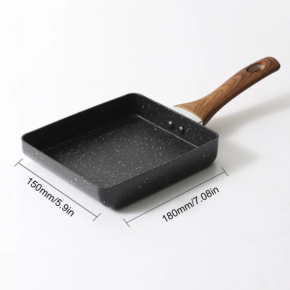 Square Non-Stick Fried Eggs Pans Aluminum Japanese Style Frying Pan Fried Eggs Pans Maker Breakfast Pot Mini Cook
Square Non-Stick Fried Eggs Pans Aluminum Japanese Style Frying Pan Fried Eggs Pans Maker Breakfast Pot Mini Cook