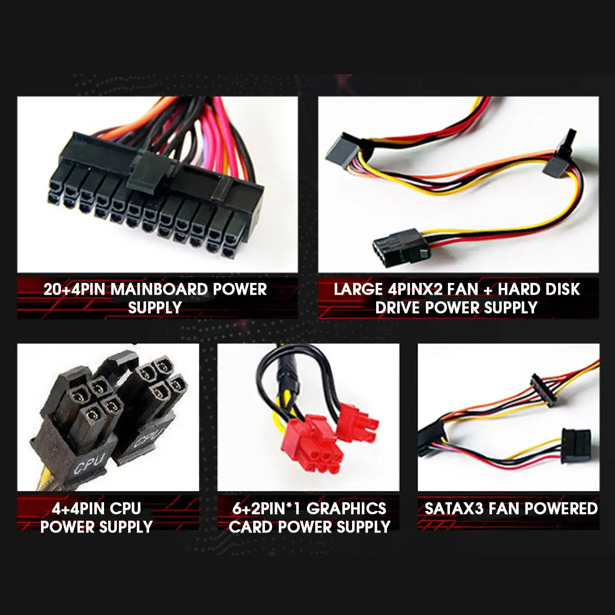 NEW 650W PC Computer Power Supply Passive PFC Silent Fan ATX 20/24pin 12V PC Computer SATA Gaming PC Power Supply
NEW 650W PC Computer Power Supply Passive PFC Silent Fan ATX 20/24pin 12V PC Computer SATA Gaming PC Power Supply