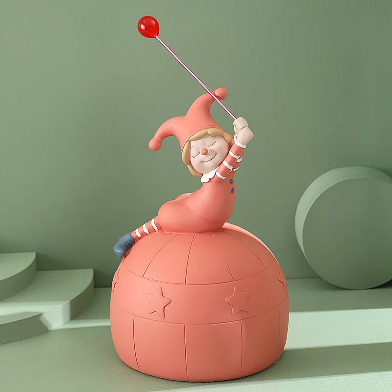 WEILEAD Resin Cute Clown Creative Piggy Bank Nordic Modern Figurines For Interior Home Decoration Accessories Room Desk Decor
WEILEAD Resin Cute Clown Creative Piggy Bank Nordic Modern Figurines For Interior Home Decoration Accessories Room Desk Decor