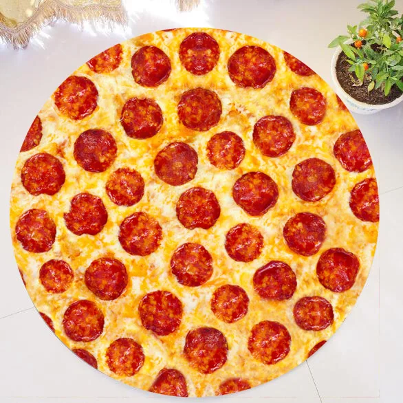 Geek Funny Pepperoni Pizza Round Carpets Rug Joke Junk Food Pizza Area Rug Washable Rubber Mat for Living Room Kitchen Home Gift
Geek Funny Pepperoni Pizza Round Carpets Rug Joke Junk Food Pizza Area Rug Washable Rubber Mat for Living Room Kitchen Home Gift
