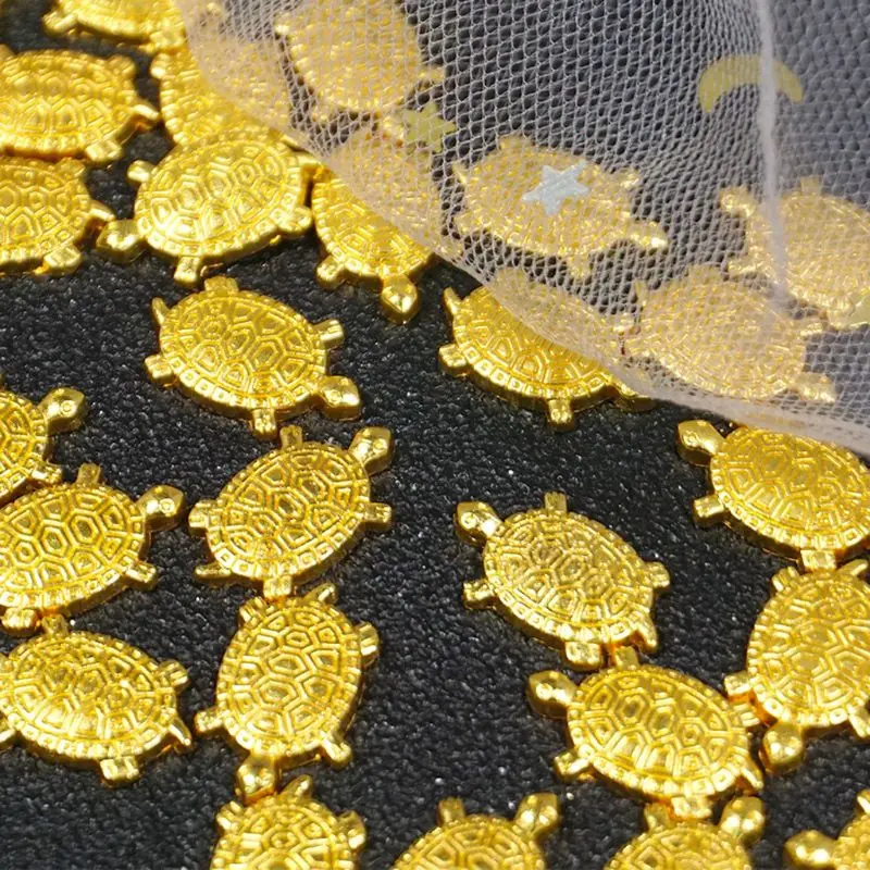 10Pcs Japanese Golden Money Turtle Lucky Tortoise Fortune Wealth Lucky Gift