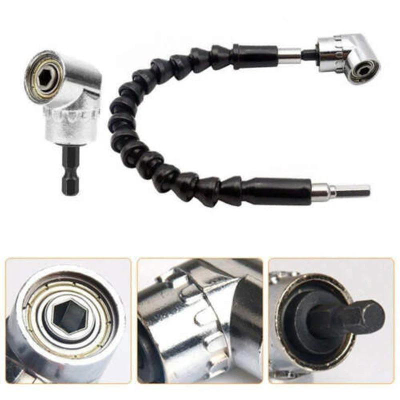 New Drill Screwdriver Impact Attachment Hole Right Angle For Wrenches Charging Drills 1/4" 6.35mm Hex Bit Screwdriver
New Drill Screwdriver Impact Attachment Hole Right Angle For Wrenches Charging Drills 1/4" 6.35mm Hex Bit Screwdriver