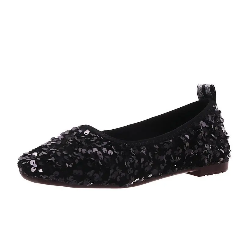 Fashion Sequined Shoes Women's 2020 Early Autumn New Korean-Style Graceful Flat Bottom Gentle Student Pedal Wholesale
Fashion Sequined Shoes Women's 2020 Early Autumn New Korean-Style Graceful Flat Bottom Gentle Student Pedal Wholesale