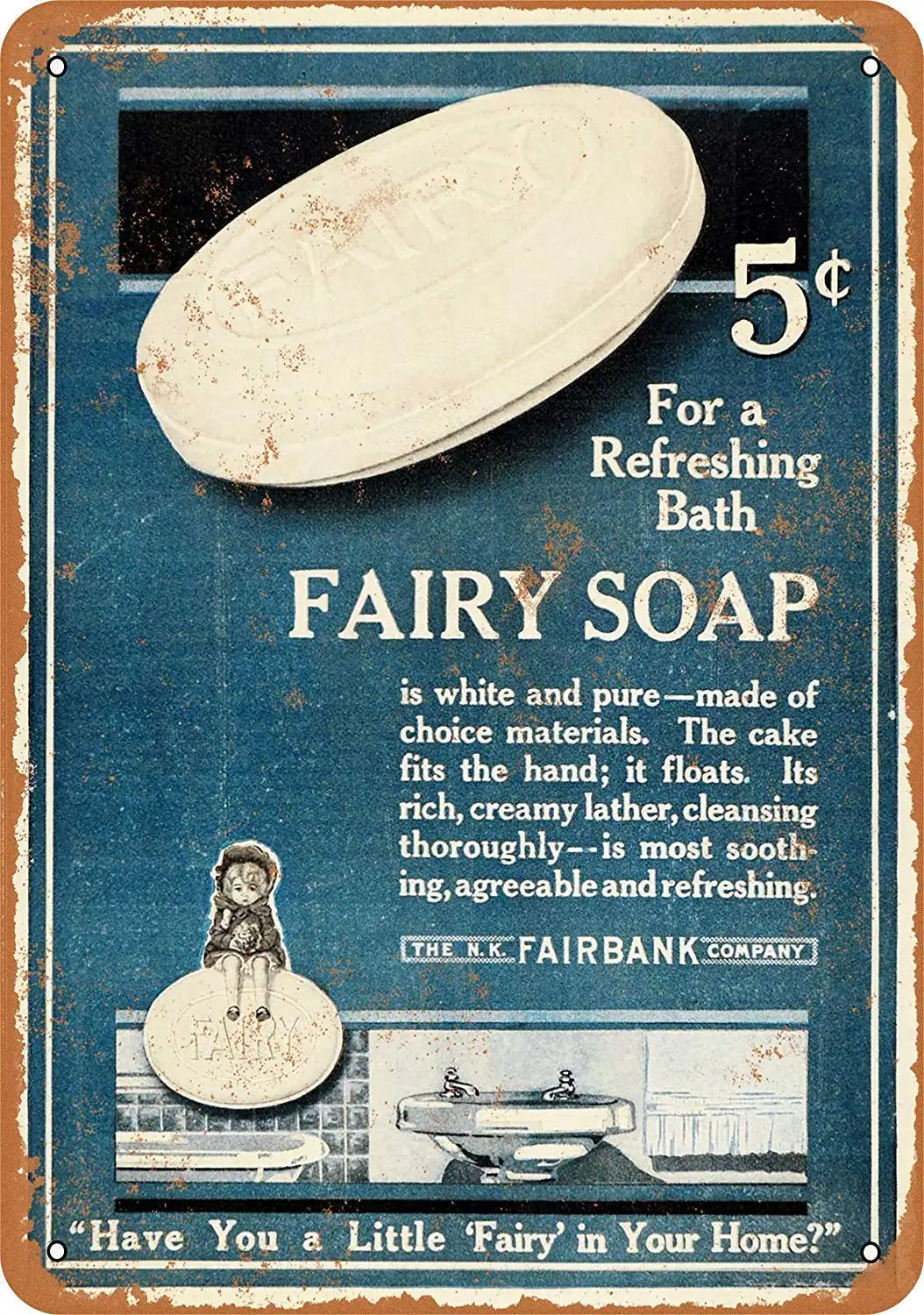 Balter Fairy Soap Metal Retro Tin Sign Antique Plaque Poster Living Room Bar Pub Home Classic Vintage Aluminum for Wall Decor
Balter Fairy Soap Metal Retro Tin Sign Antique Plaque Poster Living Room Bar Pub Home Classic Vintage Aluminum for Wall Decor