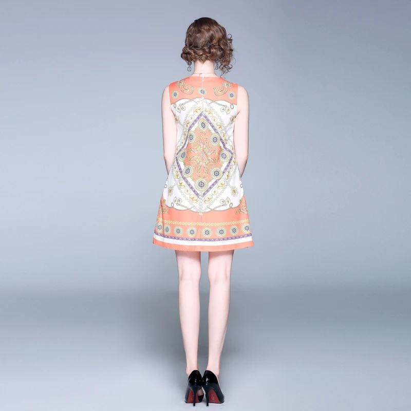 New Elegant Vintage Women Print Slim Tunic Tank Dress Lady Sleeveless Vest Dresses Party Clothing Summer Sundress
New Elegant Vintage Women Print Slim Tunic Tank Dress Lady Sleeveless Vest Dresses Party Clothing Summer Sundress