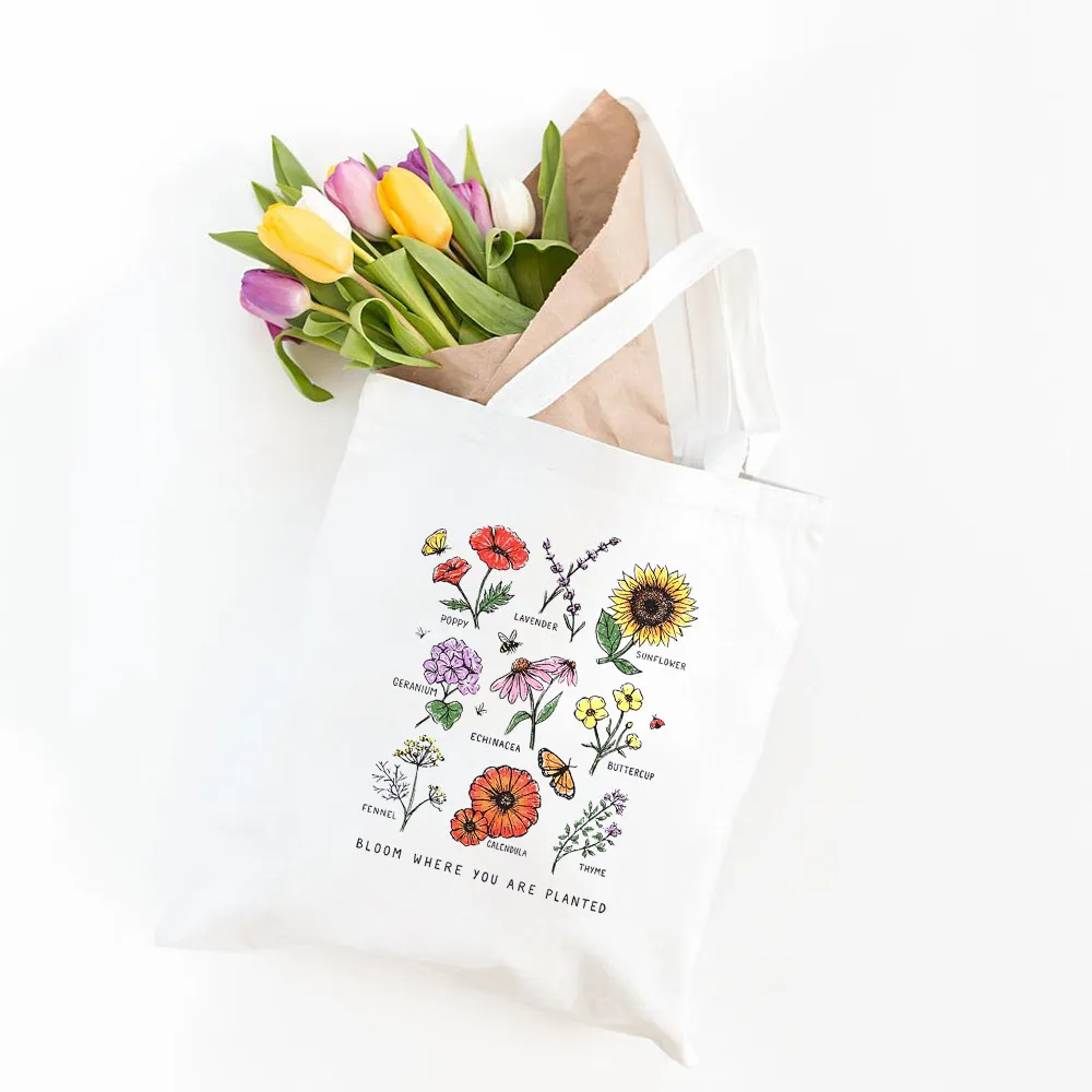 Bouquet Plant Bloom Flower Women Casual Shoulder Bag Large Capacity Print Canvas Grocery Shopper Bags Retro Girls Ladies Bag
Bouquet Plant Bloom Flower Women Casual Shoulder Bag Large Capacity Print Canvas Grocery Shopper Bags Retro Girls Ladies Bag