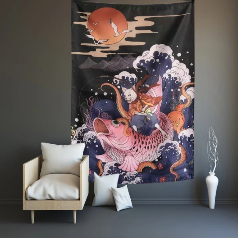 Great Wave Kanagawa Wall Tapestry of Japanese Art Painting Wall Ukiyo-E Kanagawa Surf Wall Tapestries For Living Room Decoration
Great Wave Kanagawa Wall Tapestry of Japanese Art Painting Wall Ukiyo-E Kanagawa Surf Wall Tapestries For Living Room Decoration