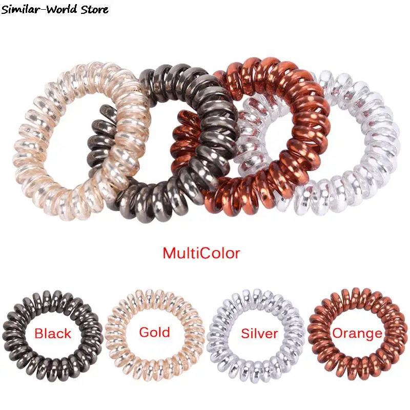 5Pcs/Lots Women Rubber Hair Rope Elastic Hairbands Spiral Shape Hair Ties Headwear Accessories Telephone Wire Line Headband
5Pcs/Lots Women Rubber Hair Rope Elastic Hairbands Spiral Shape Hair Ties Headwear Accessories Telephone Wire Line Headband