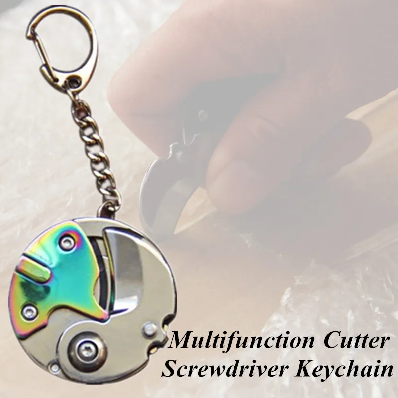 Practical Mini Survival Repair Pocket Coin Shaped Folding Cutter Screwdriver Keychain EDC Tool
Practical Mini Survival Repair Pocket Coin Shaped Folding Cutter Screwdriver Keychain EDC Tool