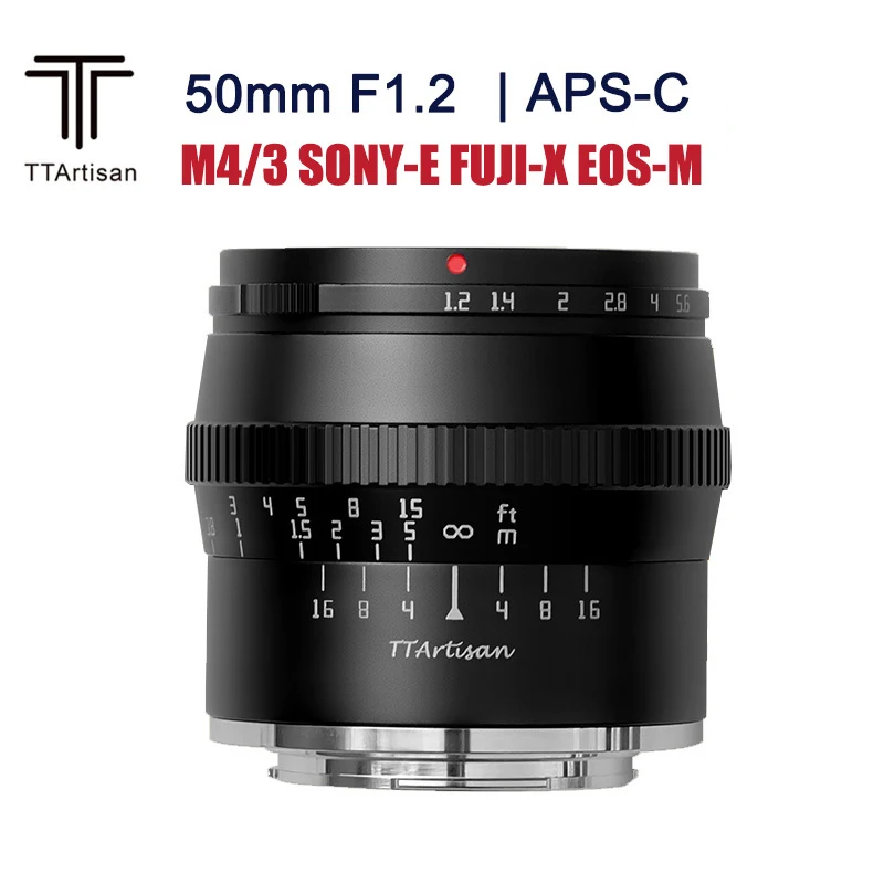 TTartisan 50 мм F1.2 APS-C объектив большой Aputure портретный объектив для SONY E mount FUJI X однообъективной зеркальной камеры Canon EOS M M4/3 Крепление камеры
TTartisan 50 мм F1.2 APS-C объектив большой Aputure портретный объектив для SONY E mount FUJI X однообъективной зеркальной камеры Canon EOS M M4/3 Крепление камеры