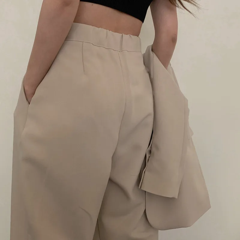 2021 New Fashion Vintage Blazer Pants Suit Ol Elegant Casual Work Jacket High Waist Harlan Beige 2 Piece Set Pants Matching Sets 
2021 New Fashion Vintage Blazer Pants Suit Ol Elegant Casual Work Jacket High Waist Harlan Beige 2 Piece Set Pants Matching Sets
