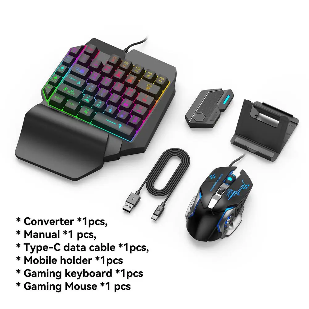 Wireless 4.0 Mobile Game Controller Keyboard with Mouse and Adapter for Android Devices Smartphone/Tablet
Wireless 4.0 Mobile Game Controller Keyboard with Mouse and Adapter for Android Devices Smartphone/Tablet