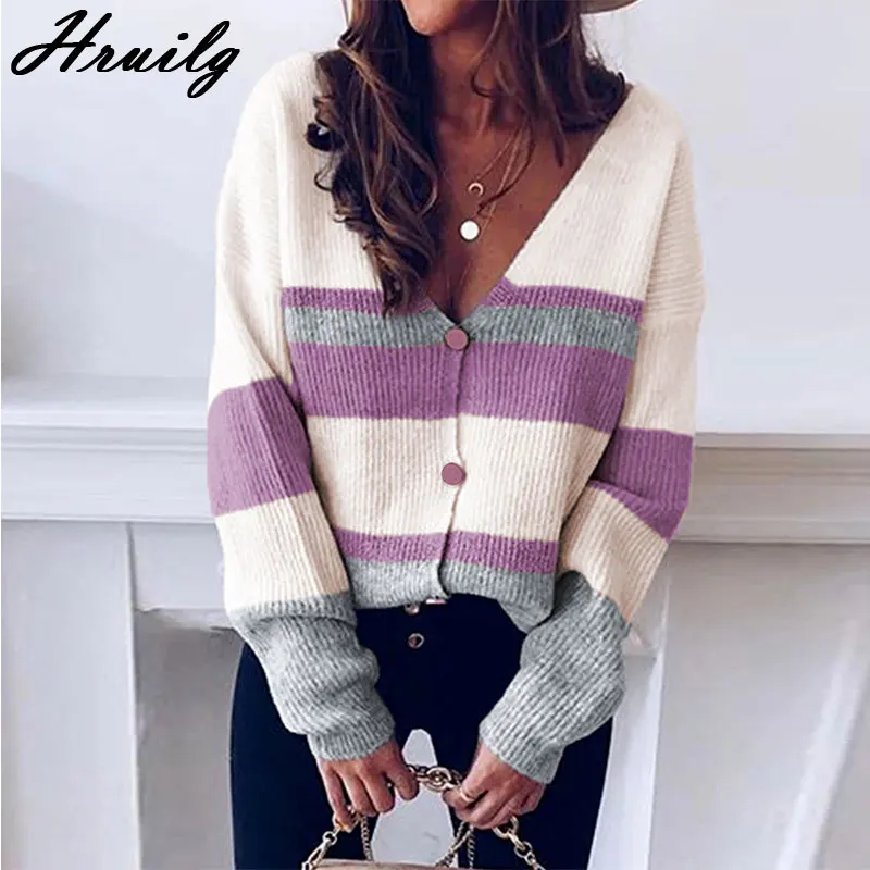 New Woman Sweaters Streetwear Fashion Sweater Knitted Casual Color Matching Elegant Button V Neck Long Sleeve Femme Chandails
New Woman Sweaters Streetwear Fashion Sweater Knitted Casual Color Matching Elegant Button V Neck Long Sleeve Femme Chandails