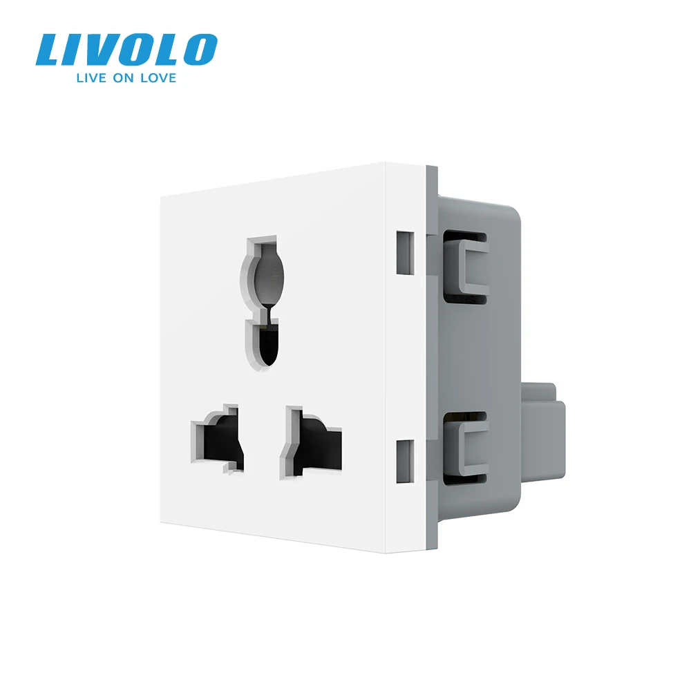Многофункциональная розетка Livolo с европейским стандартом 3 контакта для