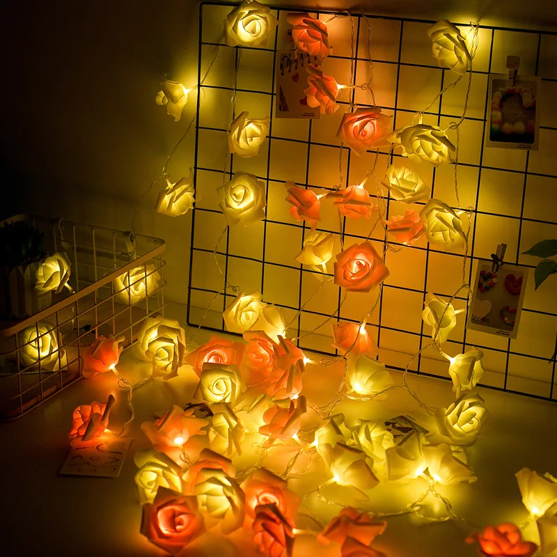 Shiny Rose Flower Decorative Garland Battery Copper LED Fairy String Lights For Christmas Wedding Decoration Party Event 10PCS
Shiny Rose Flower Decorative Garland Battery Copper LED Fairy String Lights For Christmas Wedding Decoration Party Event 10PCS