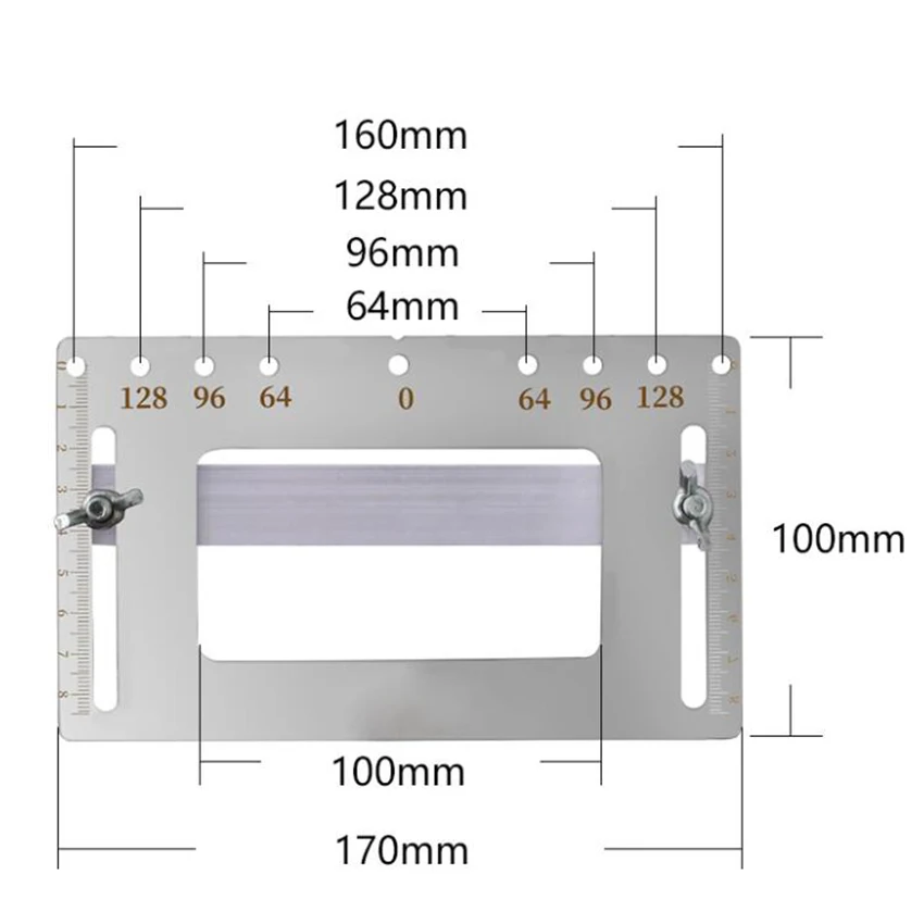 Stainless Steel Door Handle Hole Locator Gauges Woodworking DIY Cabinet Door Punch Locator Protractor Measuring Hand Tools
Stainless Steel Door Handle Hole Locator Gauges Woodworking DIY Cabinet Door Punch Locator Protractor Measuring Hand Tools