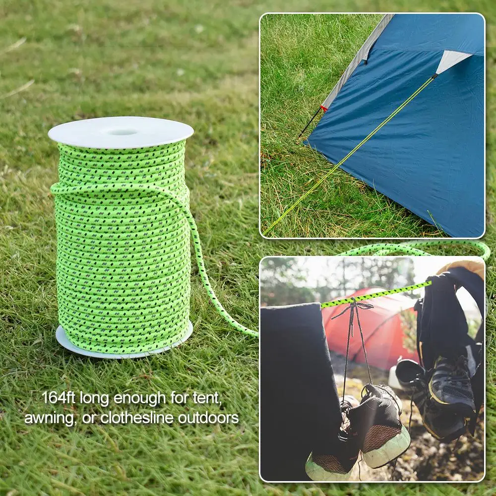 2.5mm/4mm 50M Reflective Tent Guyline Rope Survival Paracord Outdoor Tool Camping Equipment with 6 Guyline Adjusters Tensioners
2.5mm/4mm 50M Reflective Tent Guyline Rope Survival Paracord Outdoor Tool Camping Equipment with 6 Guyline Adjusters Tensioners