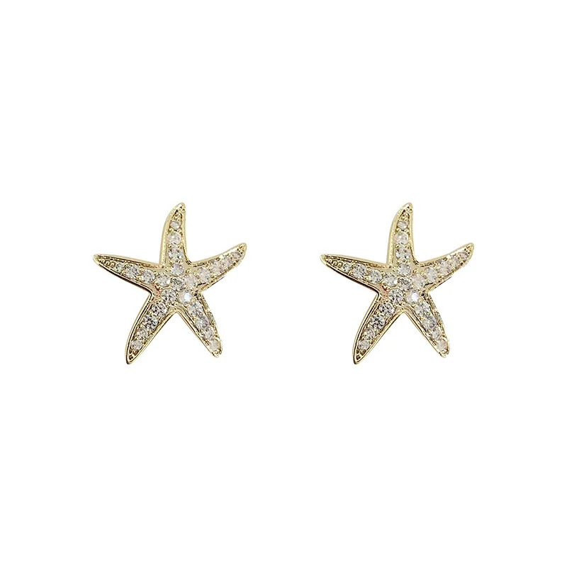 1 Pair Needle South Korea East Gate Small Starfish Earrings Small Inlaid with Zirconium Earrings Temperament Earrings
1 Pair Needle South Korea East Gate Small Starfish Earrings Small Inlaid with Zirconium Earrings Temperament Earrings
