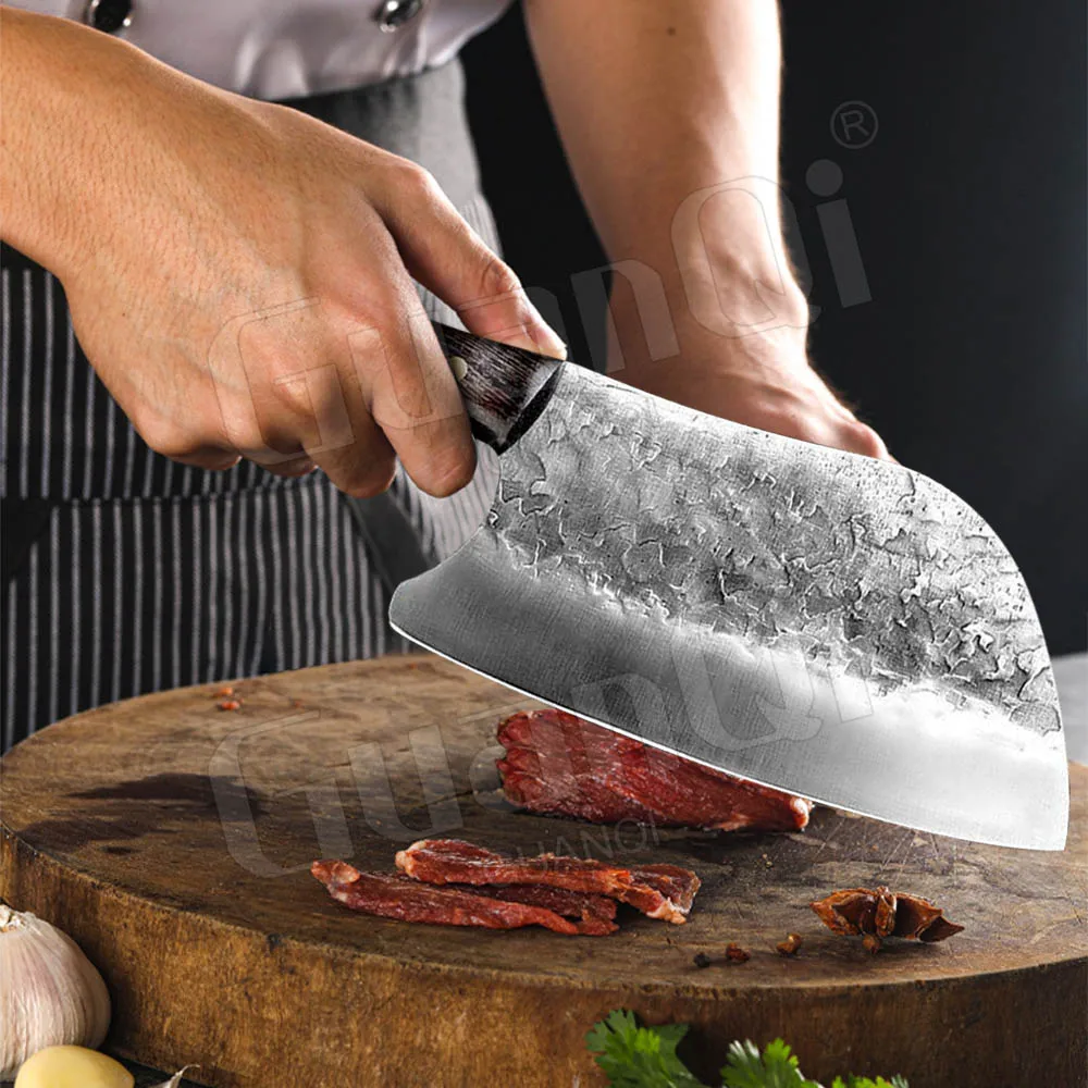 Набор кухонных ножей ручной работы кованый нож для мясника молоток шеф-повара из