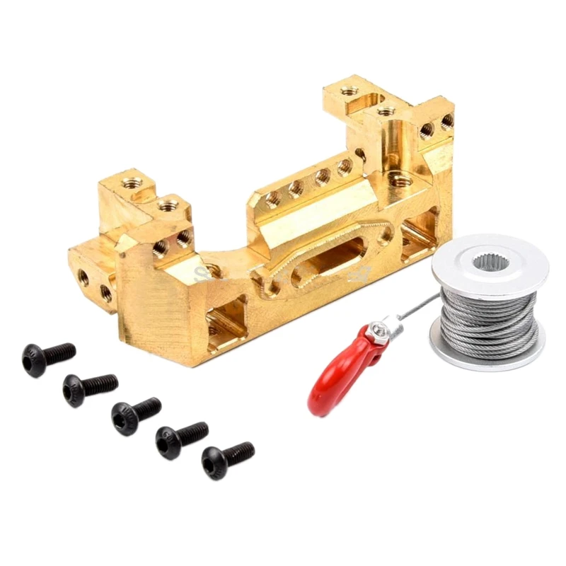 for TRX4 CNC Brass Front Bumper with Servo Mount & 25T Steering Gear Servo Winch Wheel for 1/10 RC Crawler Traxxas
for TRX4 CNC Brass Front Bumper with Servo Mount & 25T Steering Gear Servo Winch Wheel for 1/10 RC Crawler Traxxas
