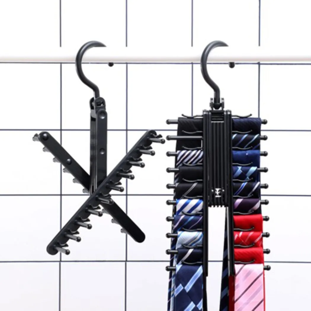Creative 360 Degree Rotating Tie Rack Closet Organizer Neck Ties Necktie Belt Scarves Storage Necktie Non-slip Holder Hanger
Creative 360 Degree Rotating Tie Rack Closet Organizer Neck Ties Necktie Belt Scarves Storage Necktie Non-slip Holder Hanger