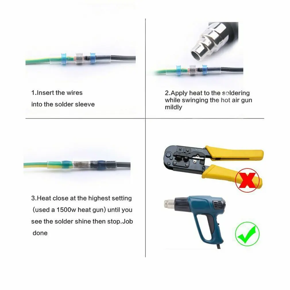 300pcs Solder Seal Wire Connectors Kit,Heat Shrink Butt Connectors Waterproof and Insulated Electrical Wire Terminals
300pcs Solder Seal Wire Connectors Kit,Heat Shrink Butt Connectors Waterproof and Insulated Electrical Wire Terminals