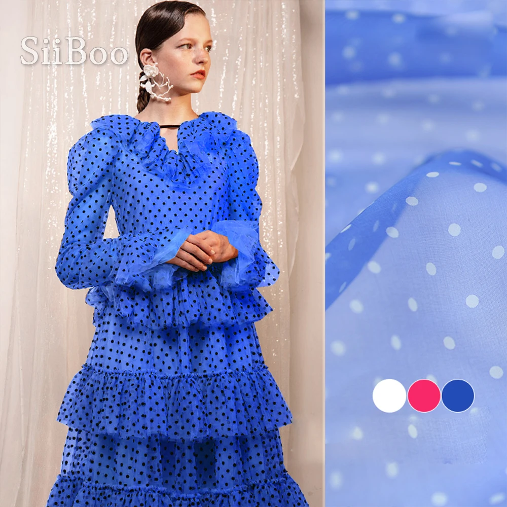 Italy minimalist style round dot printed breathable natural silk organza fabric for women summer dress pants tissus telas SP6134
Italy minimalist style round dot printed breathable natural silk organza fabric for women summer dress pants tissus telas SP6134