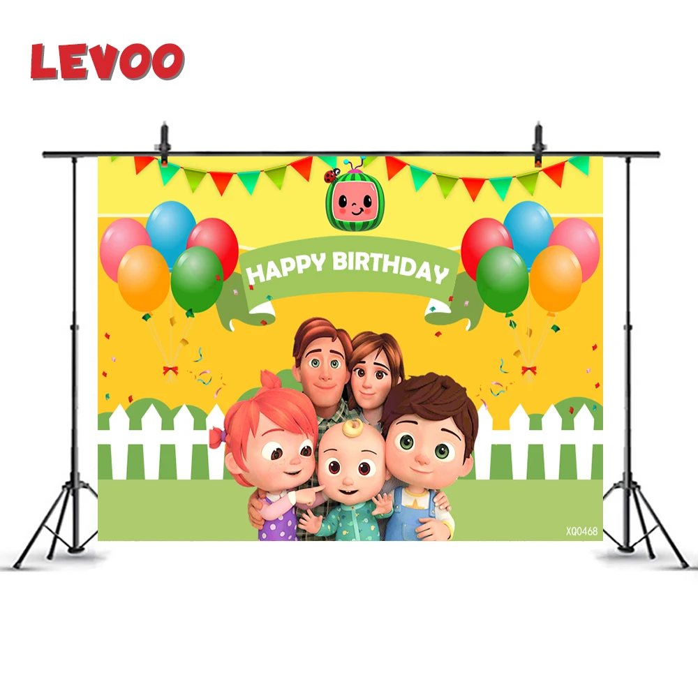 LEVOO Photozone Backdrop Cocomelon Party Kids Birthday Bunting Balloons Photography Background Photo Studio Photobooth Vinyl 
LEVOO Photozone Backdrop Cocomelon Party Kids Birthday Bunting Balloons Photography Background Photo Studio Photobooth Vinyl